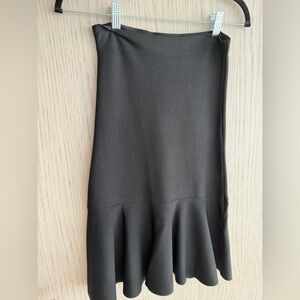 BCBGMaxAzria Black Pencil Skirt with Flared Hem